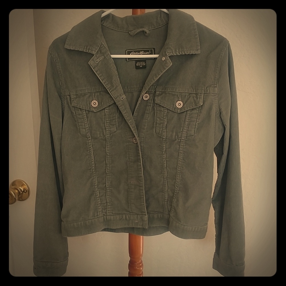 Sage green corduroy jacket **EUC, no flaws